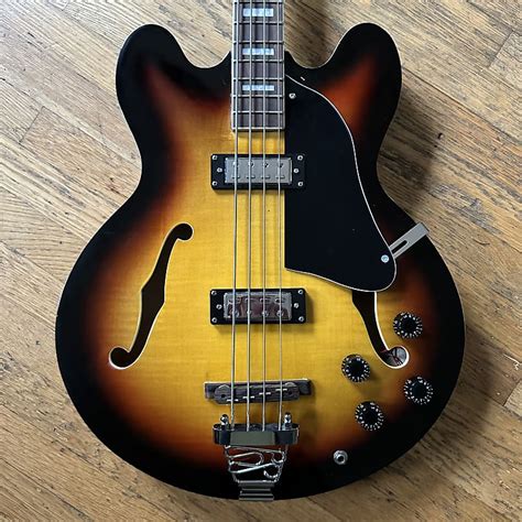 Gephardt Semi Hollow Bass Guitar Archtop Reverb