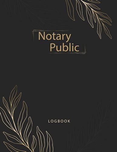 Notary Public Logbook Notary Public Log Book Notarial Acts Records