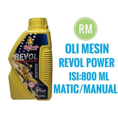 Jual OLI MESIN REVOL POWER SAE 20W40 API SF 0 8L SNI MATIC MANUAL