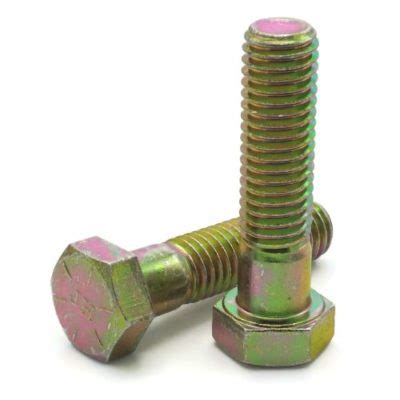 Hex Head Cap Screw Grade X Yellow Zinc Tri City Bolt