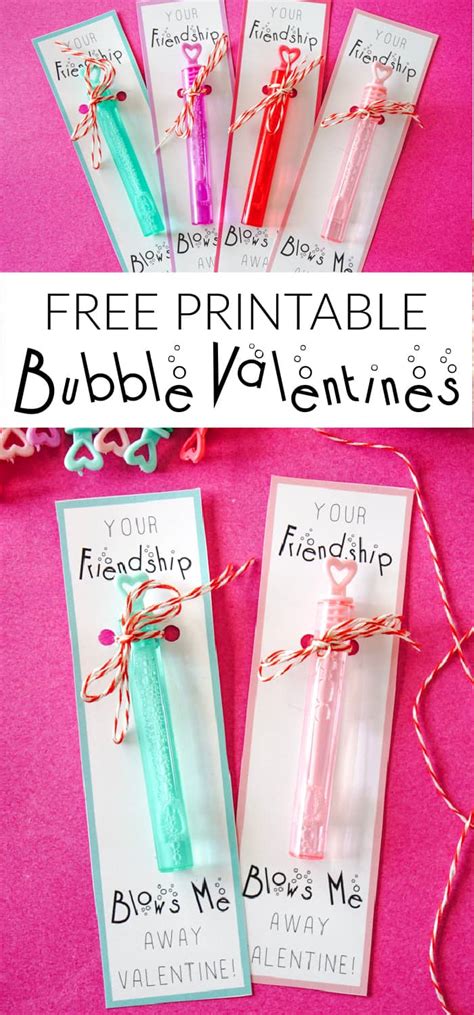 Bubbles Valentine Printable