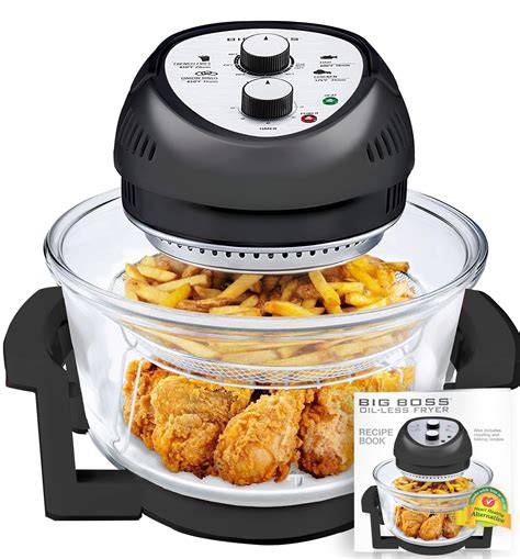 Big Boss Qt Large Air Fryer Large Capacity Glass Air Fryer Oven