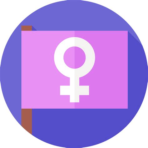 Feminism Flat Circular Flat Icon