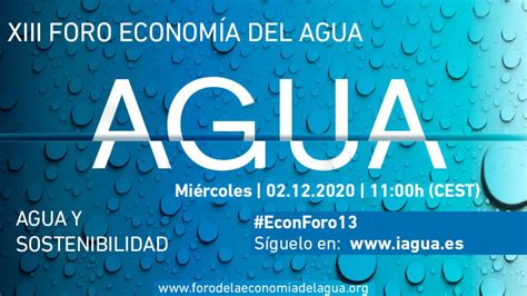 XIII Foro de la Economía del Agua YouTube