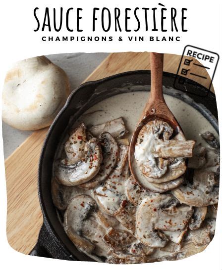 sauce forestière aux champignons vin blanc Cuisine poisson