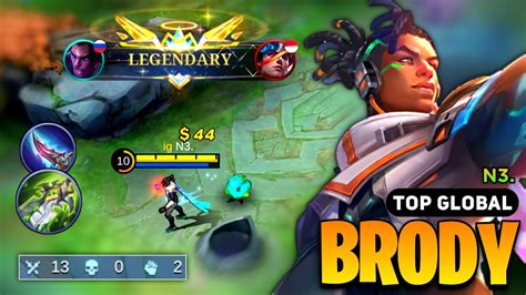 Legendary Brody Top Global Gameplay Brody Best Build 2023 By N3