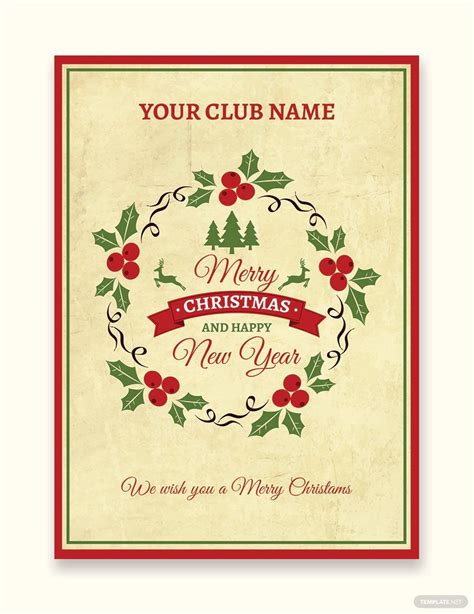 Christmas Card Templates Word