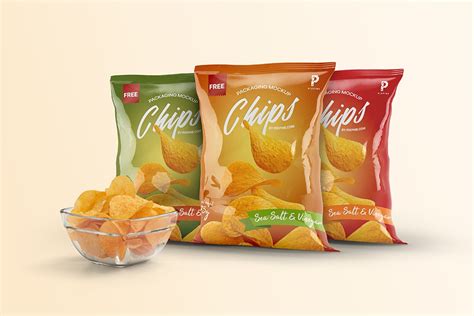 Free Chips Bags Mockup Psd Psfreebies