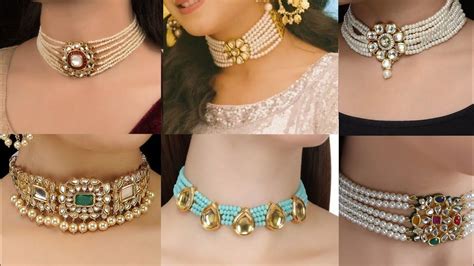 Indian Gold Choker Necklace Design Set Jans Place