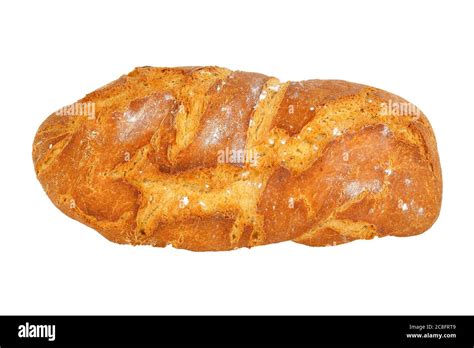 Loaf Of Whole Wheat Bread Isolated On White Stock Photo Alamy