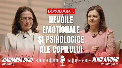 Nevoile Emo Ionale I Psihologice Ale Copilului Interviu Cu