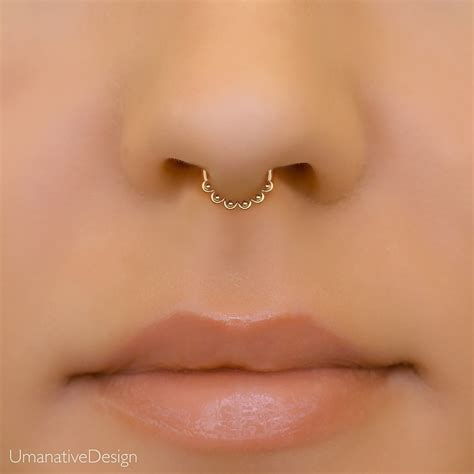 Silver 6mm Septum Ring Dainty Septum Hoop Small Septum Ring Etsy