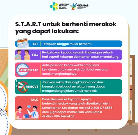 Tips Berhenti Merokok Dengan S T A R T Uptd Puskesmas Ngegong