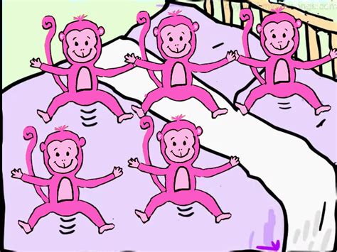 Five Lïttle Monkeys Jumpïng On The Bed | UK Nursery Rhymes By ...