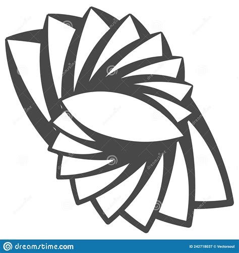 Abstract Geometric Black and White Vector Illustration Stock Vector ...