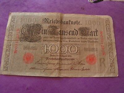 Reichsbanknote Berlin April Mark Ebay