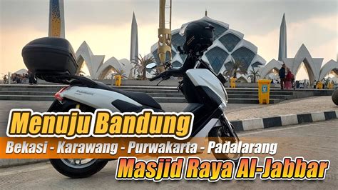 Rute Motoran Bekasi Bandung Masjid Al Jabbar Purwakarta