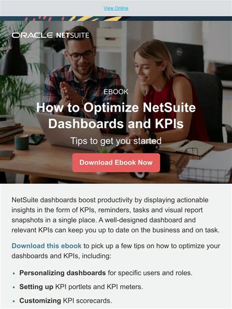 Netsuite Ebook How To Optimize Netsuite Dashboards And Kpis Milled