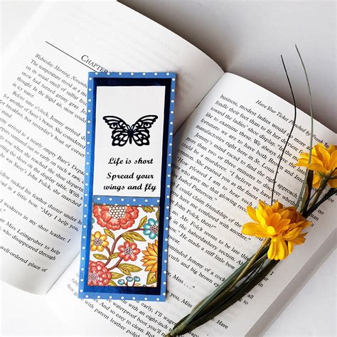 Foiled Butterfly Bookmark Yellow Linda Gilman