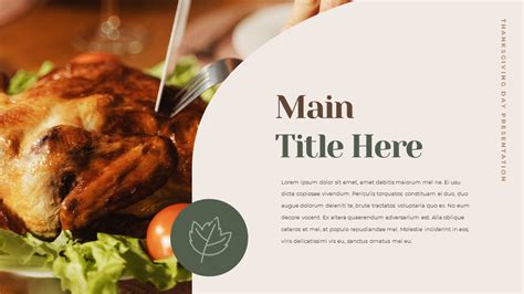 Thanksgiving Day Simple Presentation Google Slides Template