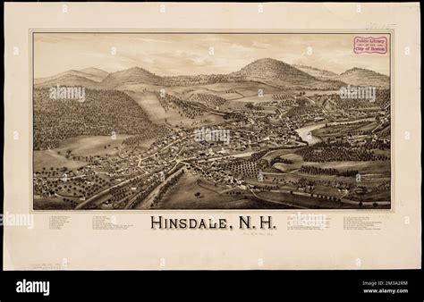 Hinsdale N H Hinsdale N H Town Aerial Views Norman B Leventhal Map Center Collection