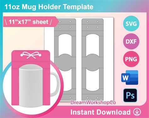 Oz Sublimation Mug Template Size Netolx