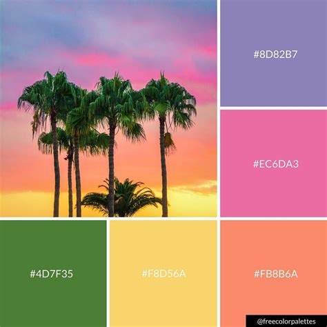 Palm Tree Color Chart