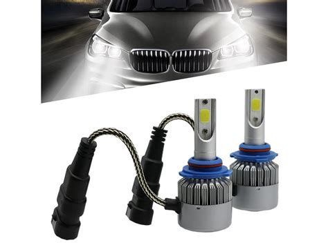 ESTONE C6 9005 HB3 Car LED Headlight Conversion Kit 72W Pair 7600LM