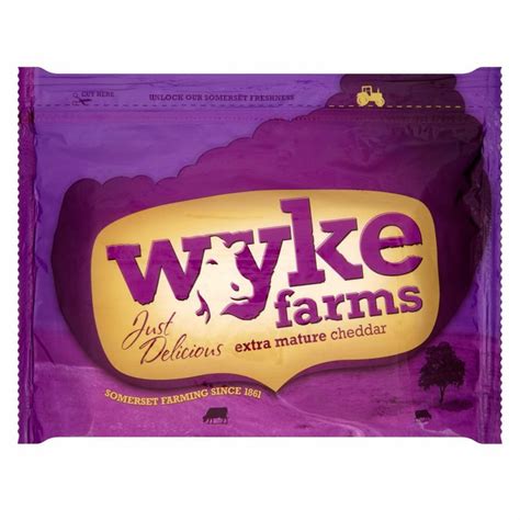 Wyke Farms Extra Mature Cheddar G Cheese Packaging Cheddar