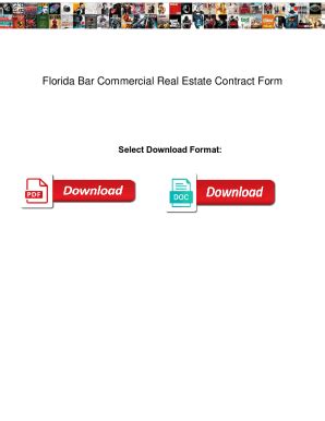 Fillable Online Florida Bar Commercial Real Estate Contract Form