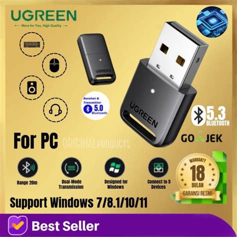 Jual Ugreen Usb Bluetooth 50 Receiver Transmitter Edr Dongle Pc