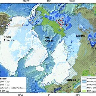 Map of modern and last permafrost maximum permafrost region with... | Download Scientific Diagram