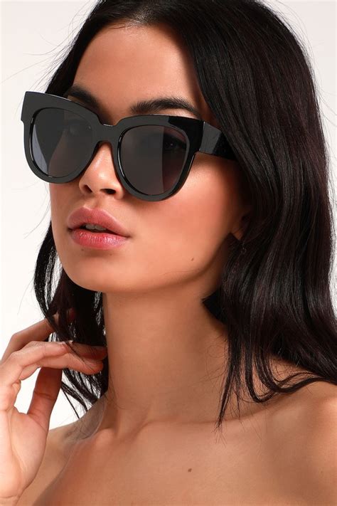 Cute Black Sunglasses Oversized Sunglasses Sunnies Lulus