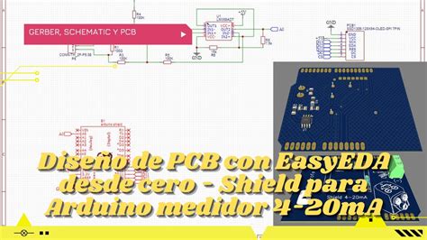 Diseño de PCB con EasyEDA desde cero Shield para Arduino medidor 4