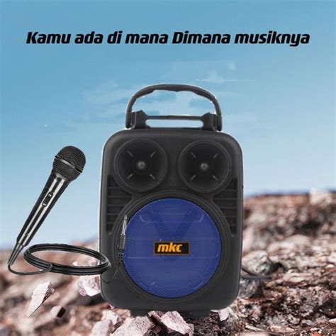 BISA COD Speaker Bluetooth Kimiso MKC 316 Speaker 3inchi Free Mic