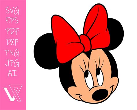 Minnie Mouse Layered Svg Cricut Cut File Silhouette Vector Etsy