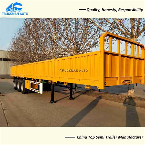 Tons Side Wall Semi Trailer For Cropper Transportation