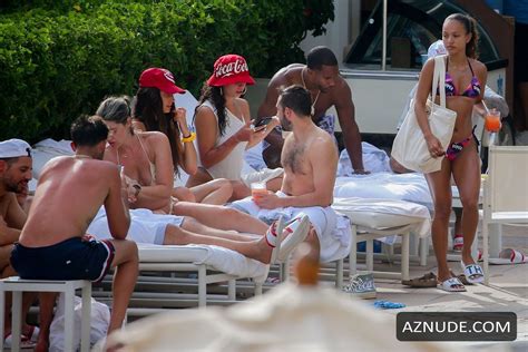 Karrueche Tran Sexy In A Bikini While Vacationing With Her Shirtless Boyfriend Victor Cruz In