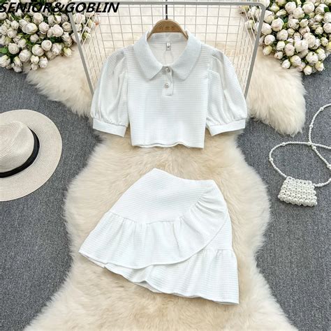 Small Fragrant Fashion Tweed 2 Piece Set Chic Summer Suit Korean Women