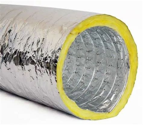 Insulated And Non Insulated Round Aluminum Foil Finish Flexible Duct