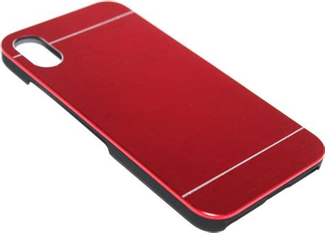 Levertijd Werkdagen Aluminium Hoesje Rood Iphone Xs X Bol