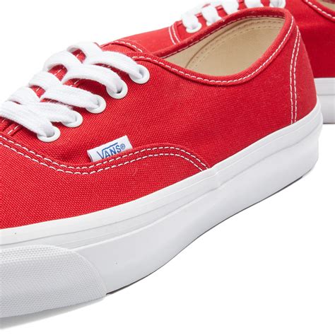 Vans Vault Ua Og Authentic Lx Red And True White End Kr