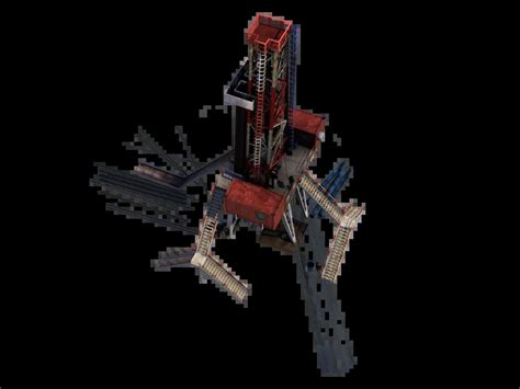 Land Drill Rig D Model Realtime D Models World