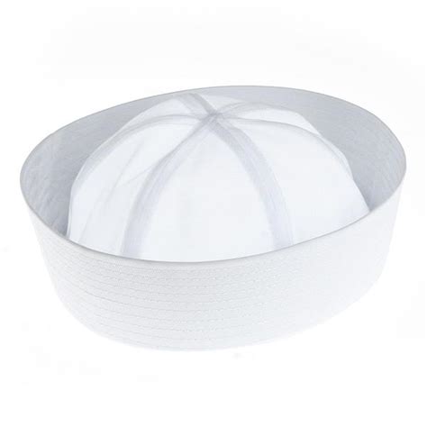 Gorro De Marino Marinero Blanco Algodon Disfraz Fiesta Carnaval