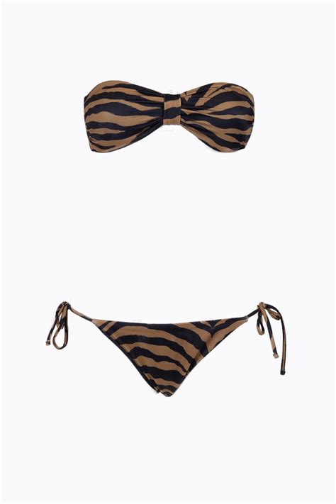 Bandeau Bikini Golden Zebra Otra Vez