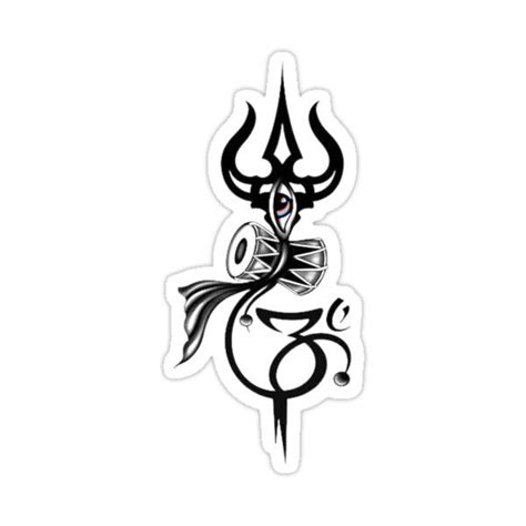 Lord Shiva Trishul Oum Sticker For Sale By Selectionshop