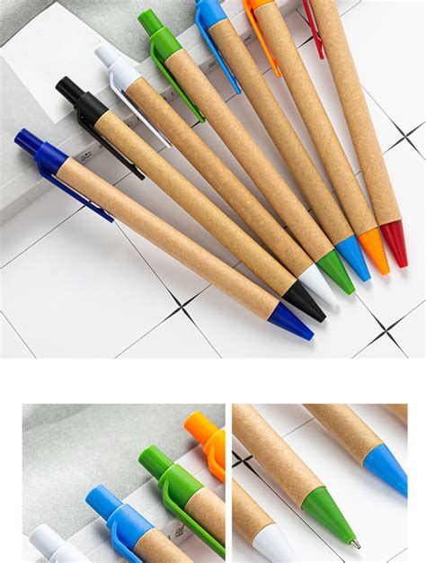 Low Price Custom Promotional Ecofriendly Paper Ball Pen With Logo