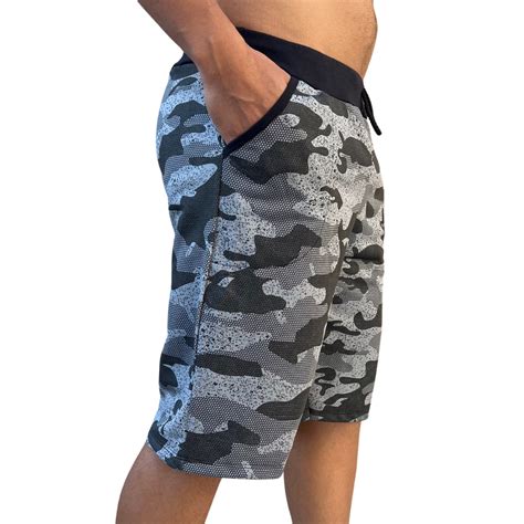 Kit Bermudas Masculina Camuflada Moletinho Plus Size P Ao G