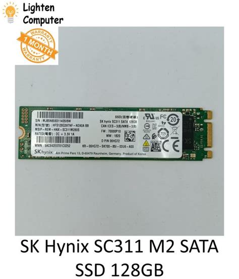 Used Sk Hynix M Sc Sata Ssd Gb Gb Solid State Drive