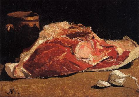 Still Life With Meat 1862 1863 Painting Claude Oscar Monet Oil Paintings